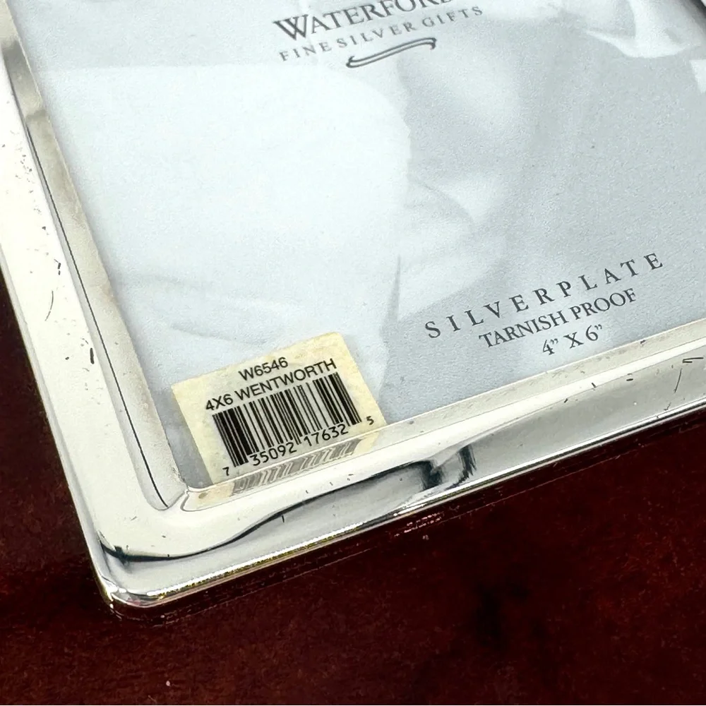Waterford Wentworth Fine Silver Plate Mahogany Picture Fame